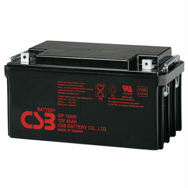 Аккумулятор CSB GP 12650 (12V, 65Ah)