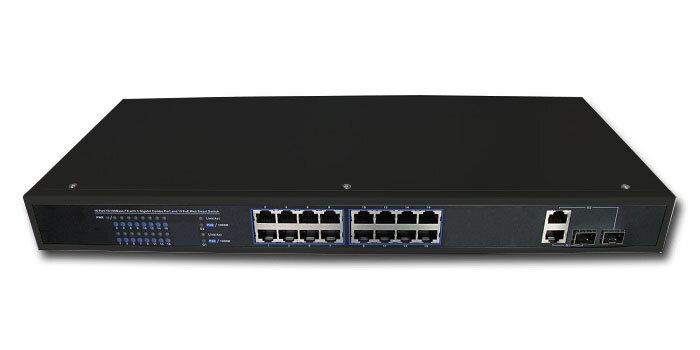 Сетевой 18 портовый POE Ethernet коммутатор TSn-16P18n