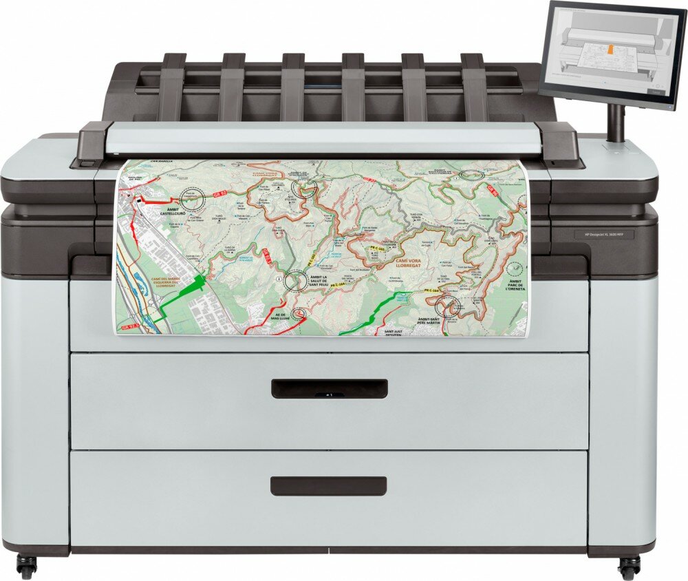 Широкоформатное МФУ HP DesignJet XL 3600dr (6KD25A)