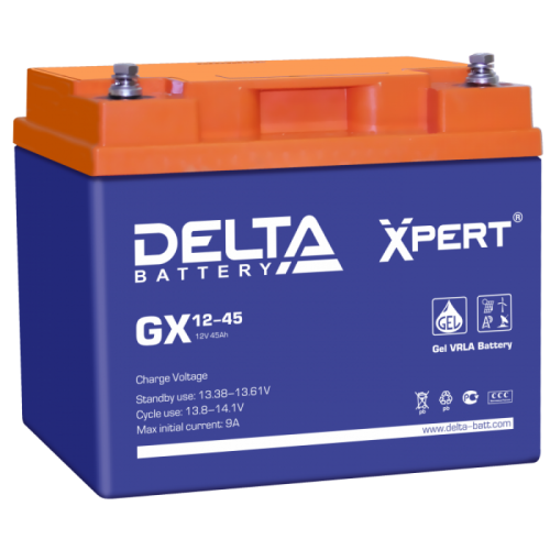 Аккумулятор Delta Battery GX 12-45 Xpert