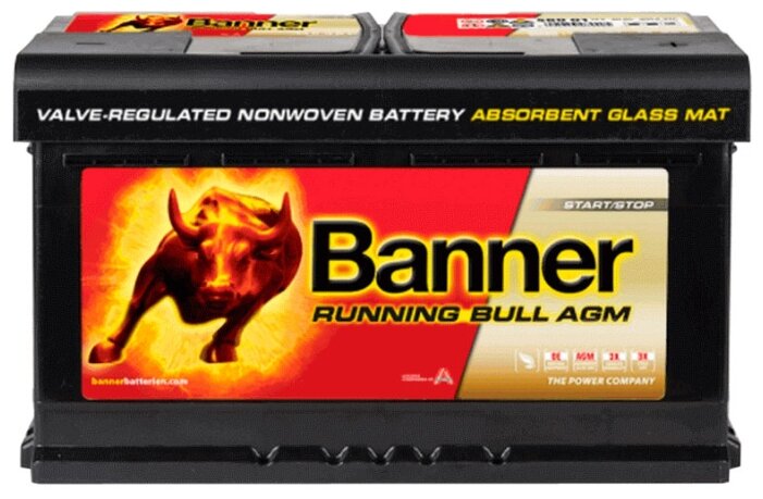 Автомобильный аккумулятор Banner Running Bull AGM 580 01