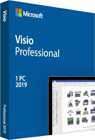 ПО Microsoft Visio Pro 2019 32/64 Russian Central/Eastern Euro Only EM DVD