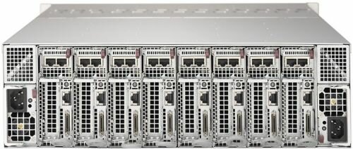 Серверная платформа 3U Supermicro SYS-5039MC-H8TRF 8Node: (LGA 1151, C246, 4xDDR4, 2x2.5quot;/3.5quot; SATA3, 2*M.2, 2x1GbE, IPMI) 2x2000W