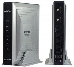 AddPac AP-GS1002B - VoIP-GSM шлюз, 2 GSM канала, SIP  H.323, CallBack, SMS. Порты 2хFXS, Ethernet 2