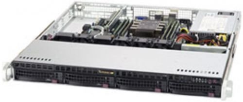 Серверная платформа 1U Supermicro SYS-5019P-M (1x3647, C621, 6xDDR4, 4x3.5quot; HS, 2xGE, 350W,Rail)