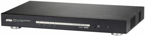 Разветвитель Aten VS1814T-AT-G Video Splitter, HDMI, 1 4 монитора/port, 100 метр./1080p; 60 метр./4Kx2K, F, без шнуров, БП, (по 1 витой паре;треб. ус