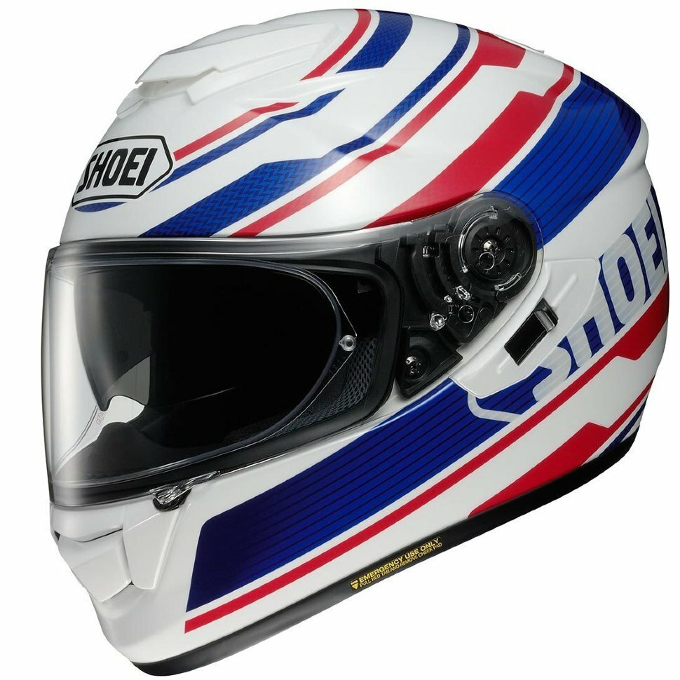 Шлем GT-AIR PRIMAL SHOEI (белый/синий/красный, M)