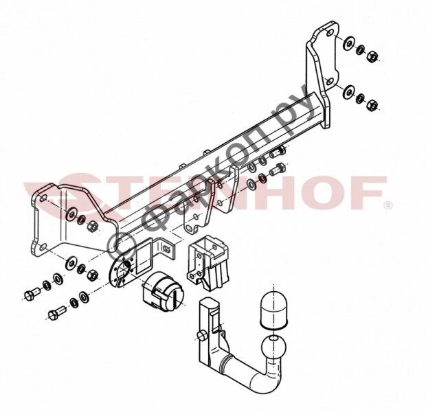 Фаркоп Steinhof для BMW X3 2010-2018