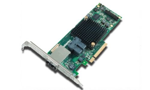 Контроллер SAS Adaptec ASR-8885 SGL 2277000-R (PCI-E v3 x8, LP,SAS 12G,RAID 0,1,10,5,6,50,16port(int2*SFF8643+ext2*8644),1Gb, Каб.отдельно)
