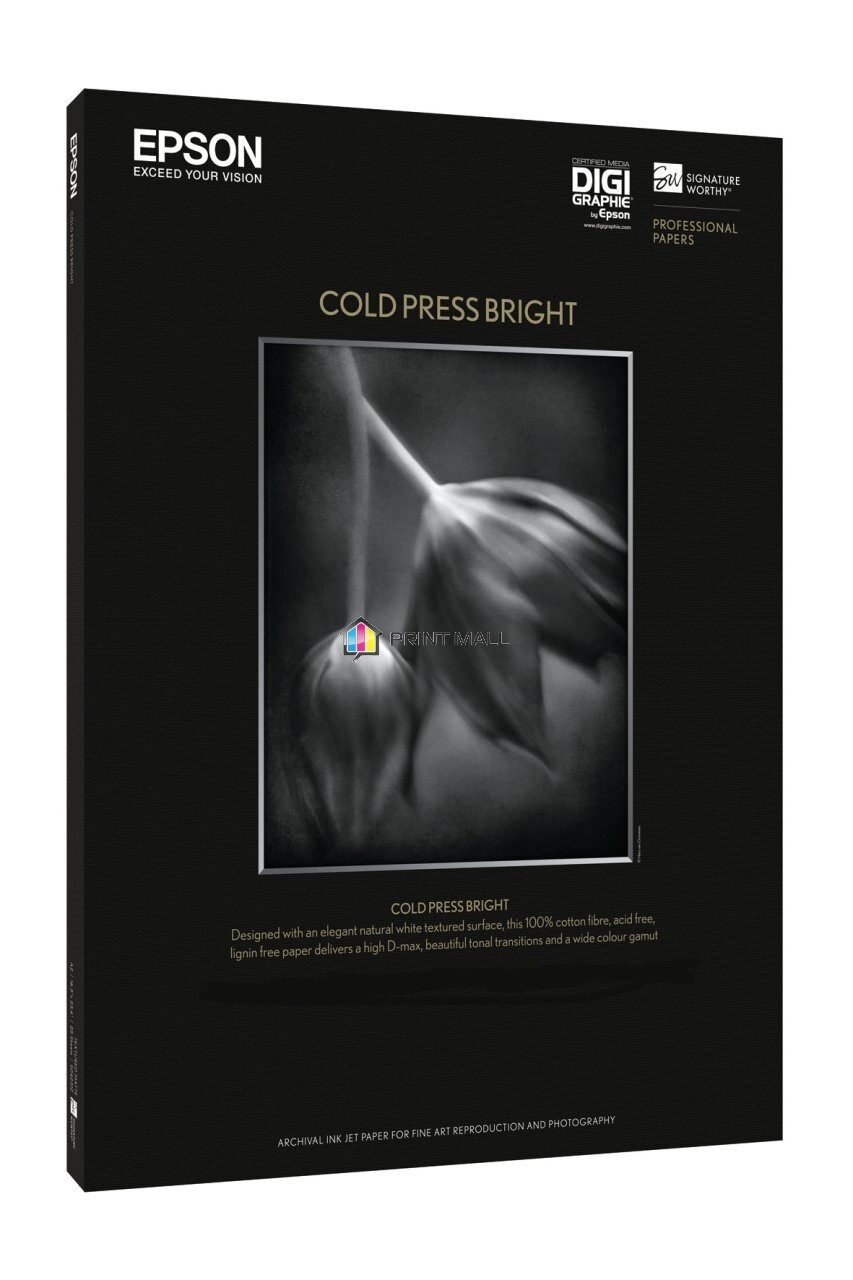 Матовая фотобумага EPSON Fine Art Paper Cold Press Bright A3+ (25л., 340 г/м2) C13S042310