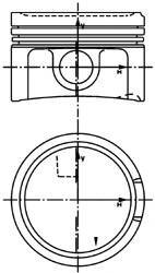 Поршень d81x1.5x1.75x2 +0.5 audi a4/a6, vw golf/passat, skoda 1.8t 20v awt/auq/awu 00 Kolbenschmidt 40434620