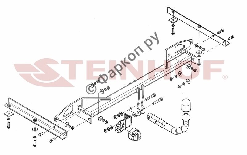 Фаркоп Steinhof для Chevrolet Cruze 2012-2015