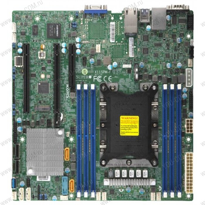 Supermicro Motherboard 1xCPU X11SPM-F Xeon Scalable TDP 165W/ 6xDIMM/ 12xSATA/ C621 RAID 0/1/5/10/ 2xGE/ 2xPCIex16, 1xPCIex8/ M.2(microATX)