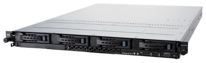 Сервер ASUS RS300-E10-RS4 без процессора/без ОЗУ/без накопителей/количество отсеков 3.5quot; hot swap: 4/2 x 450 Вт/LAN 1 Гбит/c