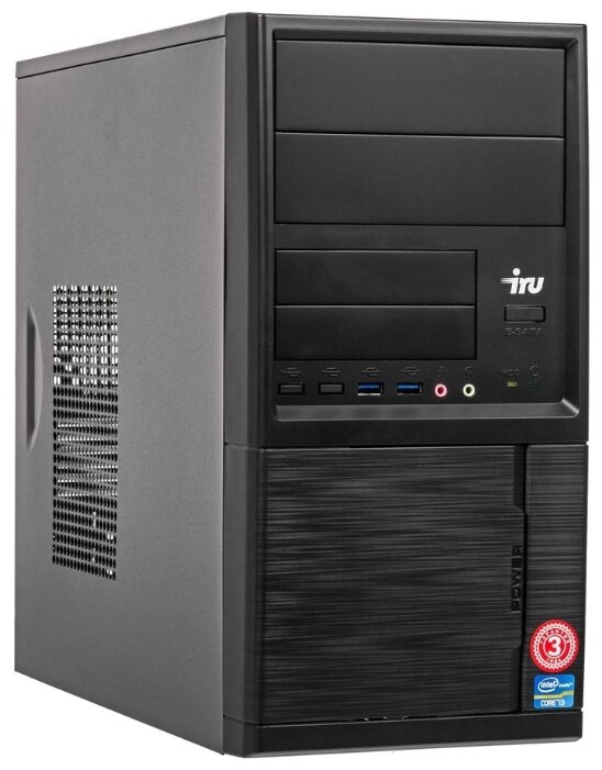 Настольный компьютер iRu Office 315 MT (1176003) Mini-Tower/Intel Core i5-8400/8 ГБ/480 ГБ SSD/Intel UHD Graphics 630/Windows 10 Pro