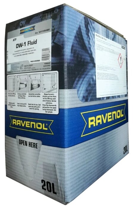 Трансмиссионное масло Ravenol ATF DW-1 Fluid ecobox