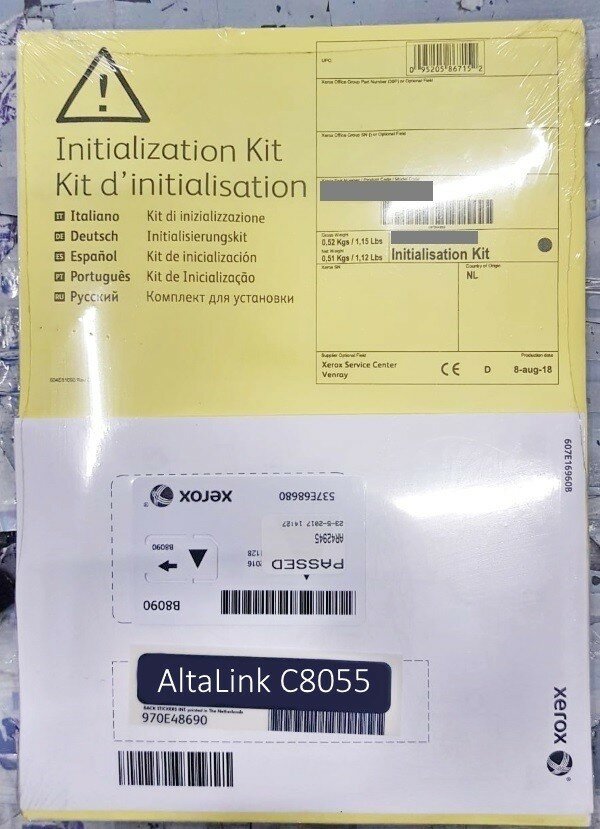 Опция Xerox Комплект инициализации AltaLink C8055 097S04836