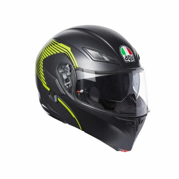 Мотошлем AGV COMPACT ST vermont matt black/yellow fl. L