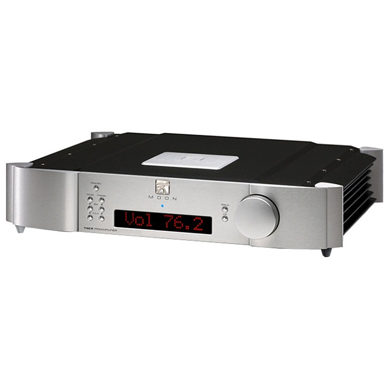Предусилители Sim Audio MOON 740P RS 2 Tone Black/Silver (Red Display)