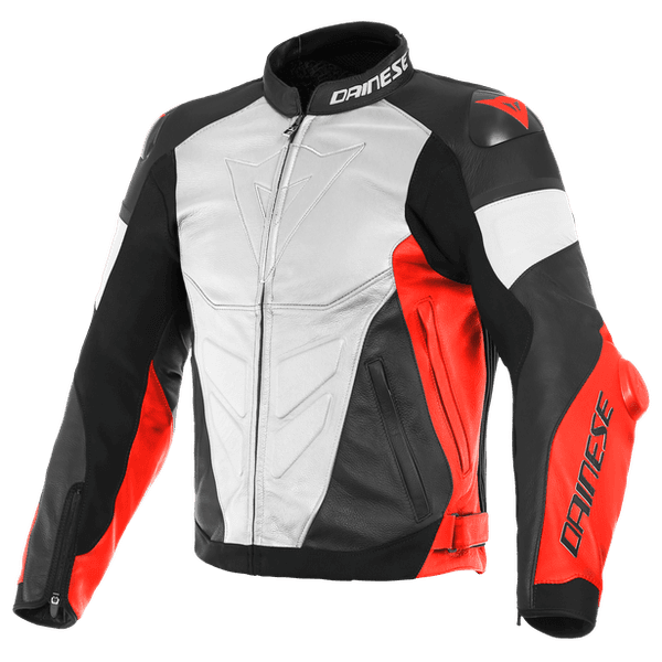 Мотокуртка DAINESE SUPER RACE 90c white/fluo-red/black-matt 56