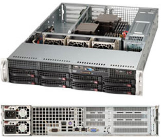 Серверная платформа 2U Supermicro SYS-6028R-WTR (2x2011v3, C612, 16xDDR4, 8x3.5quot; HS,3 4x PCI-E 3.0 x8 (2 FHFL, 2 FHHL), 2GE, 2x740W,Rail)