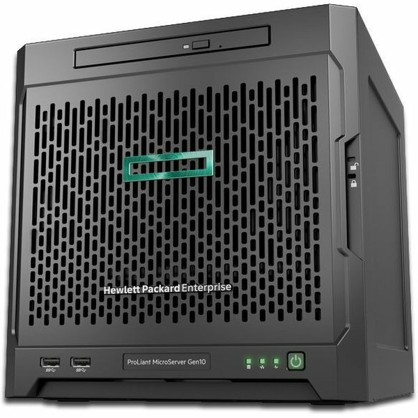 Сервер HPE ProLiant MicroServer Gen10 1xX3216 1x8Gb x4 3.5quot; SATA 1G 2P 1x200W 2xDisplayPort (873830-421)