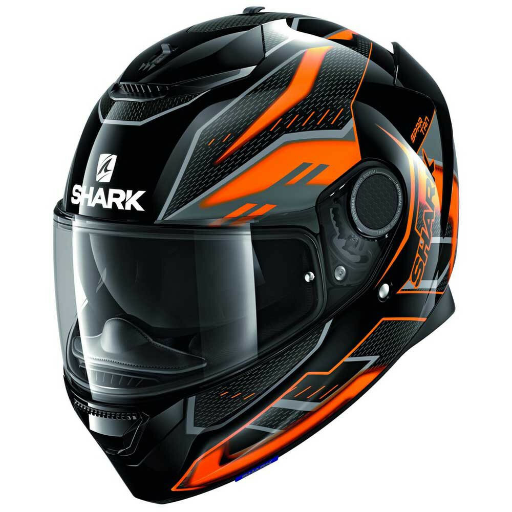 SHARK [SHARK] Мотошлем SPARTAN ANTHEON, цвет Черный/Оранжевый
