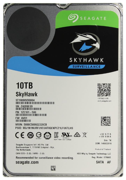 Жесткий диск Seagate SkyHawk 10 TB ST10000VX0004