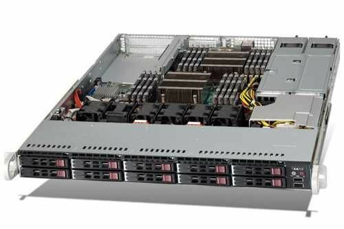 Корпус серверный 1U Supermicro CSE-116AC-R700WB E-ATX 12x13, 10x2.5 hot-swap SAS/SATA, 2xFH, 1xLP, 700W, WIO