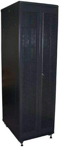 Шкаф серверный 19, 18U TWT TWT-CBA-18U-6x8-00 Business Advanced, 600x800, без дверей, с боковыми стенками, черный, 4 части