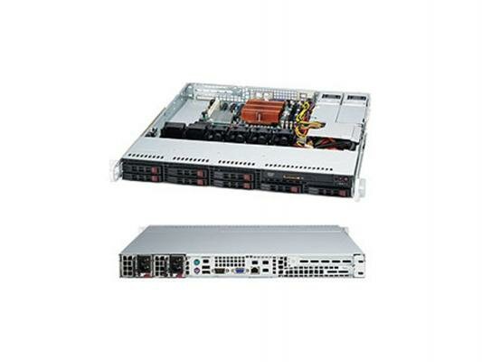 Серверный корпус Supermicro CSE-113MTQ-R400CB 1U ATX 8x2.5 HotSwap SAS/SATA 400Вт черный