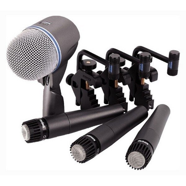 Комплект микрофонов SHURE DMK57-52 для подзвучивания барабанов, универсальный