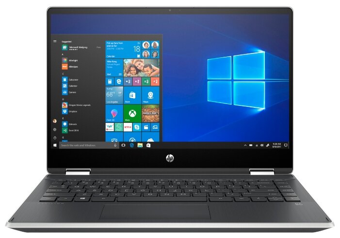 Ноутбук HP PAVILION 14-dh0019ur x360 (Intel Core i3 8145U 2100 MHz/14quot;/1920x1080/4GB/128GB SSD/DVD нет/Intel UHD Graphics 620/Wi-Fi/Bluetooth/Windows 10 Home)