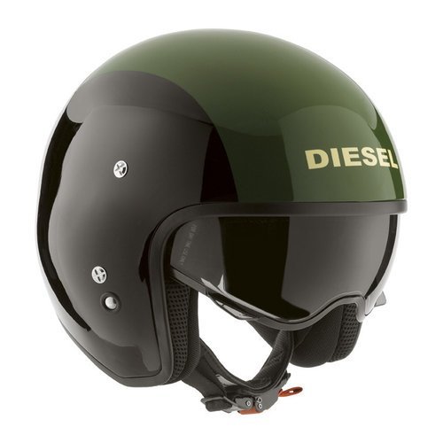 Diesel Hi-jack черный/зеленый мотошлем (цвет: бело - черные, размер: xs)