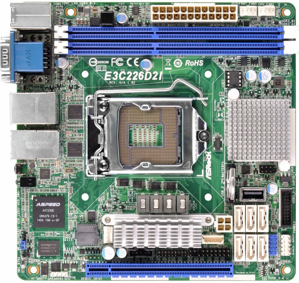 Серверная плата ASRock (E3C226D2I)