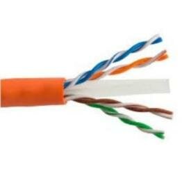 Datarex DR-141004 Кабель категории 6, 4 пары U/UTP, 23AWG, LSZH нг(А)-HF, оранжевый, катушка 500 м