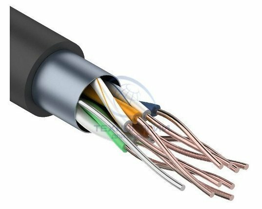 Кабель FTP 4PR 24AWG, CAT5e, наружный (OUTDOOR) (бухта 305м) REXANT