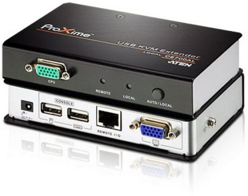 Усилитель Aten CE700A-AT-G VGA/SVGA+Kbd/Mouse USB, 150 метр., HD-DB15+USB A-тип, Female, с KVM-шнуром, БП 220 5.3V