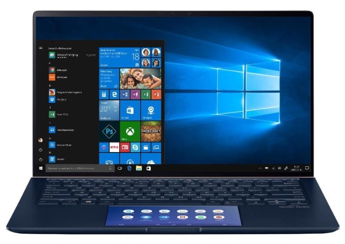 Ноутбук ASUS ZenBook 14 UX434FQ-A5040R (Intel Core i5 10210U 1600MHz/14quot;/1920x1080/8GB/512GB SSD/DVD нет/NVIDIA GeForce MX350 2GB/Wi-Fi/Bluetooth/Windows 10 Pro)