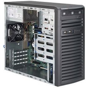 Серверная платформа Supermicro SuperServer Mid-Tower 5039D-i CPU(1) E3-1200v5/ noHS/ no memory(4)/ on board RAID 0/1/5/10/ internalHDD(4)LFF/ 2xGE/ 3xFH/ 1x300W Gold/ no Backplane