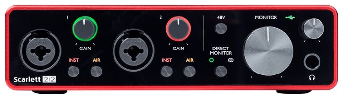 Внешняя звуковая карта Focusrite Scarlett 2i2 3rd Gen