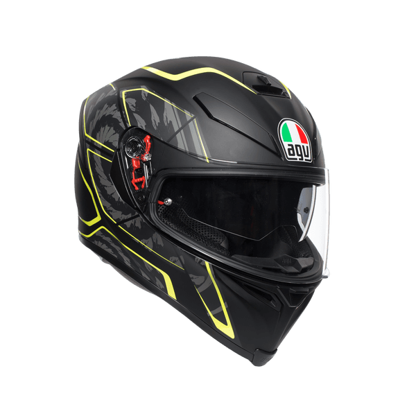 Мотошлем AGV K-5 S tornado matt black/yellow fluo MS