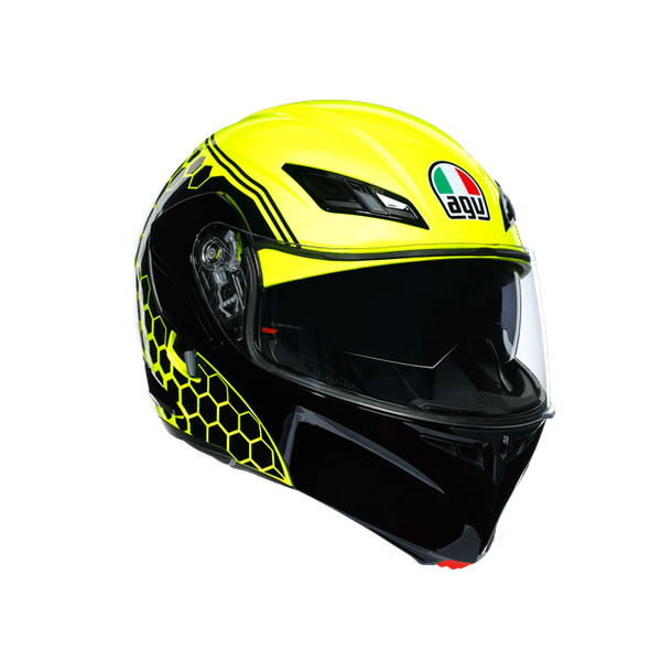 Мотошлем AGV COMPACT ST detroit yellow fluo/black XS