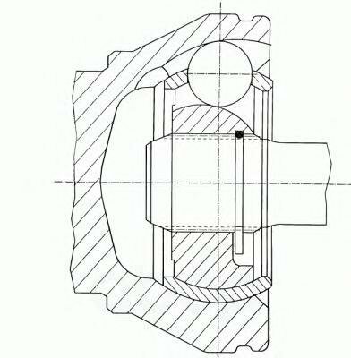 Шрус Внутр.Ком/Кт [Abs] Vw T5/Multivan 11/03- GKN (Loebro) арт. 304837