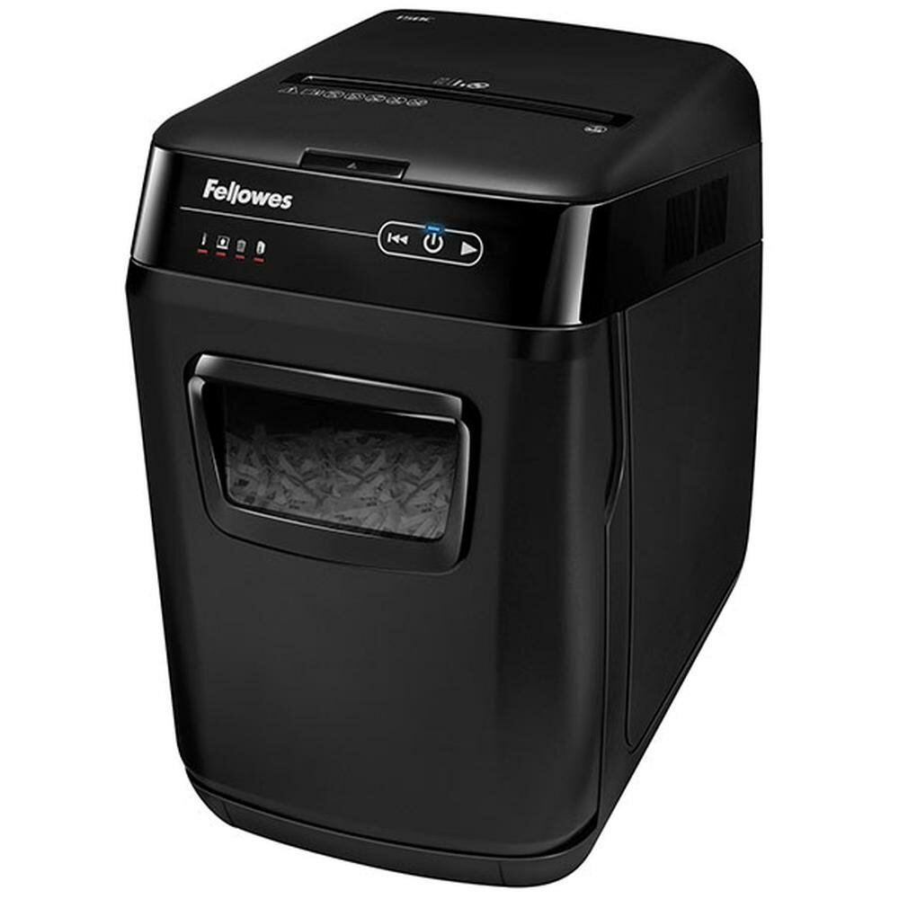 Шредер Fellowes AutoMax 150C (секр.P-4)/фрагменты/150лист./32лтр./скрепки/скобы/пл.карты/CD