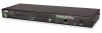 KVM переключатель ATEN CS1716A / 16-портовый PS/2, USB, VGA KVM коммутатор с разъемом гирляндного подключения и поддержкой USB-периферии (2048x1536) ATEN CS1716A-AT-G