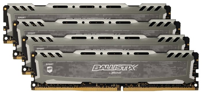 Оперативная память 16 ГБ 4 шт. Crucial Ballistix Sport LT BLS4K16G4D26BFSB