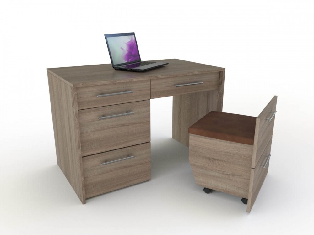 Письменный стол Бэст-Мебель с тумбой Иней-1