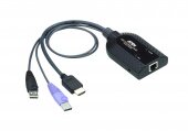 KVM адаптер ATEN KA7188 / Модуль удлинителя, HDMI+K/M USB 2.0, 50 метр., 1xUTP Cat5e, без БП, (Virtual Media;Smartcard/CAC) (1920x1200) ATEN KA7188-AX