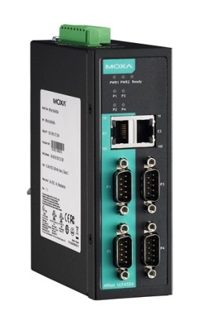 Сервер MOXA NPort IA5450AI 4-port RS-232/422/485 advanced, DB9, dual 10/100BaseT(X), Isolation